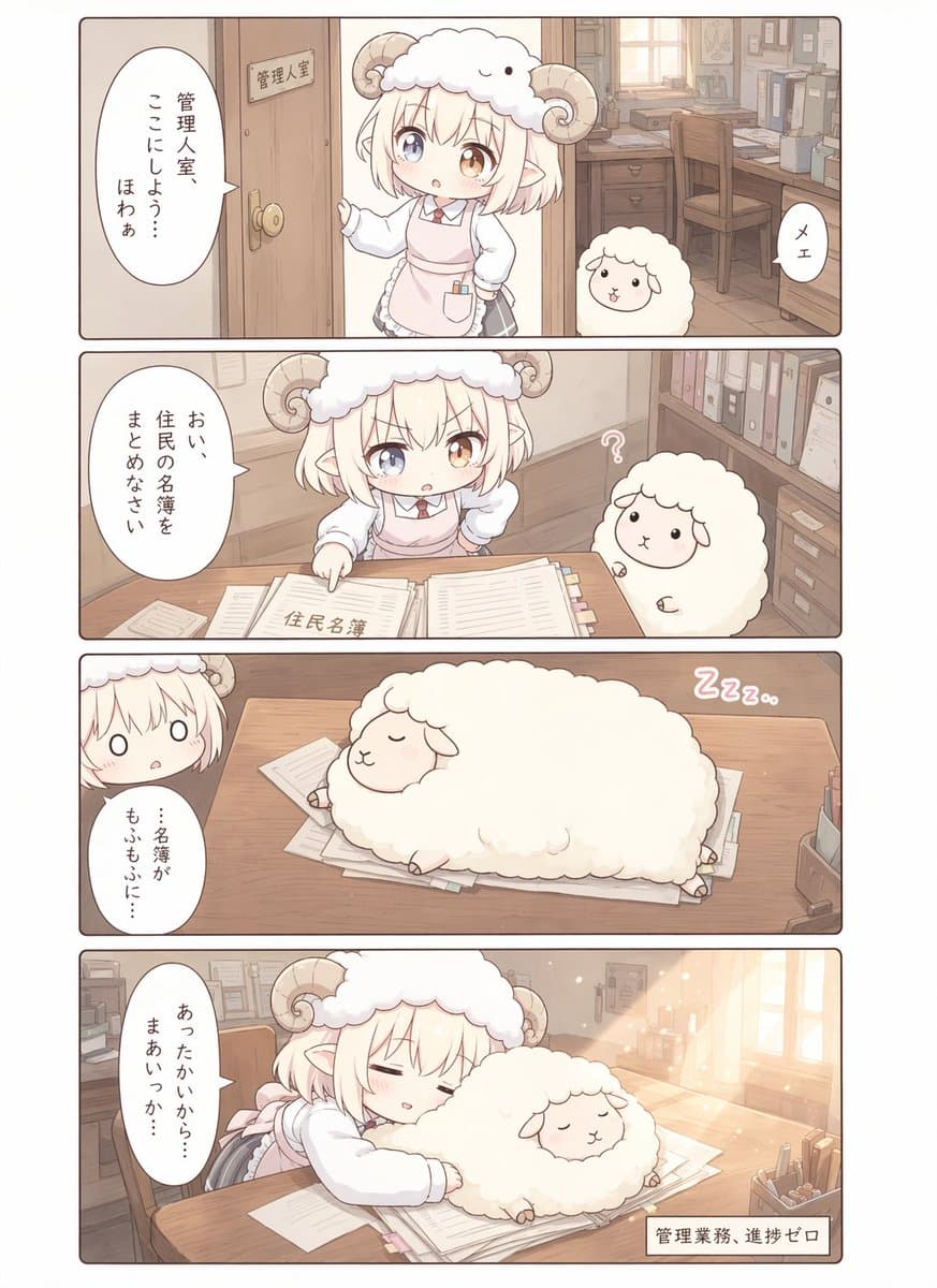 可爱的羊女孩办公室漫画页 preview image 3