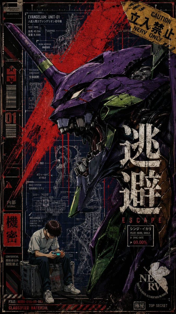 坚韧不拔的新世纪福音战士 Unit-01 海报 preview image 1