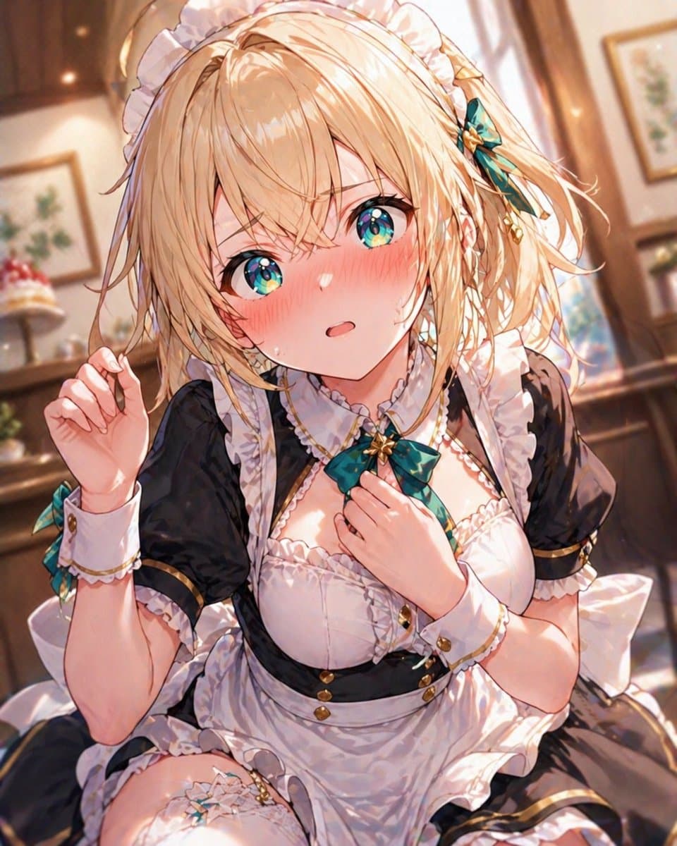 温暖咖啡馆的金发女仆 preview image 1