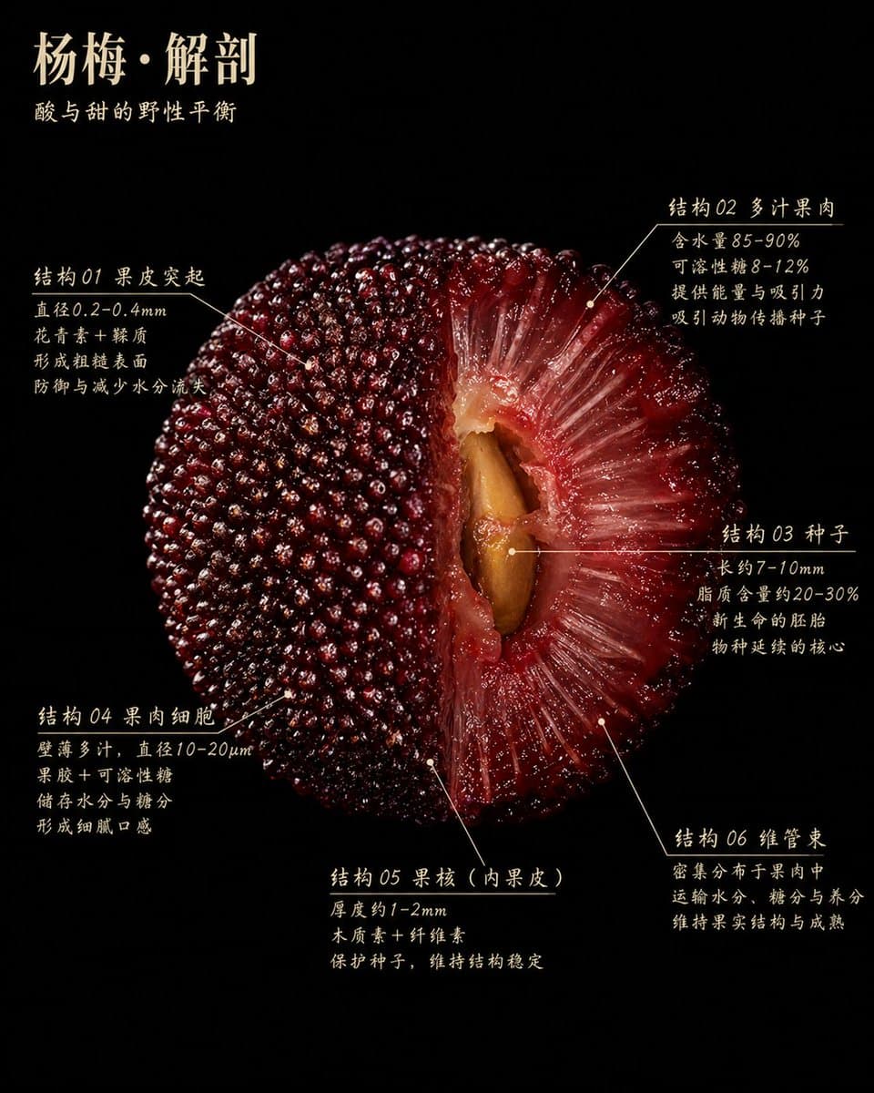 杨梅科学解剖海报 preview image 1