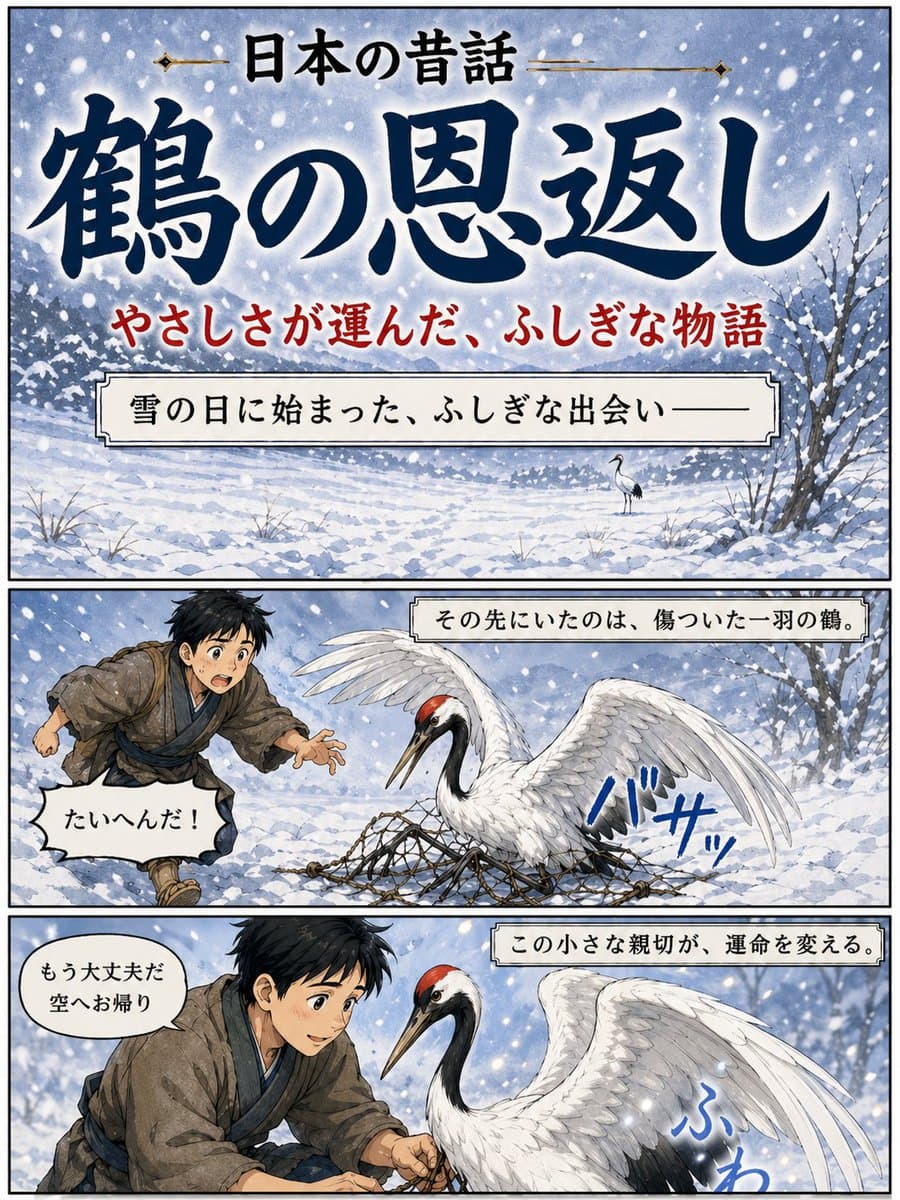 日本鹤民间故事海报 preview image 1