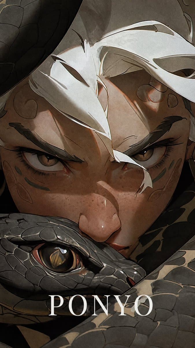 Dark Fantasy Ponyo Warrior Poster preview image 2
