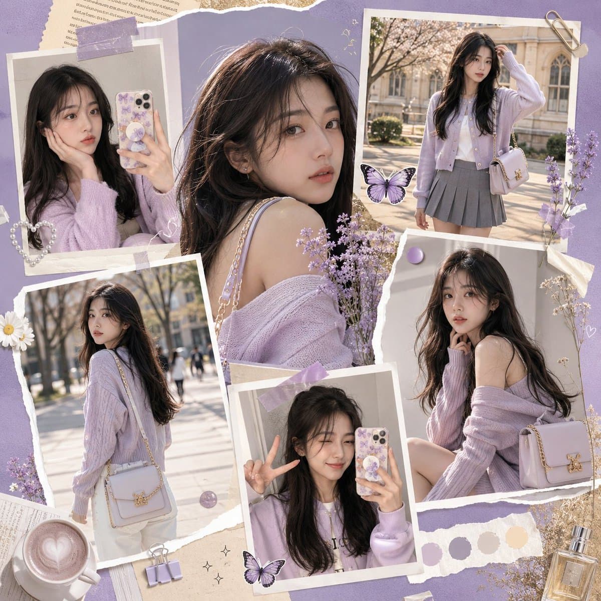 K-Fashion Gen-Z Social Media Collage preview image 1