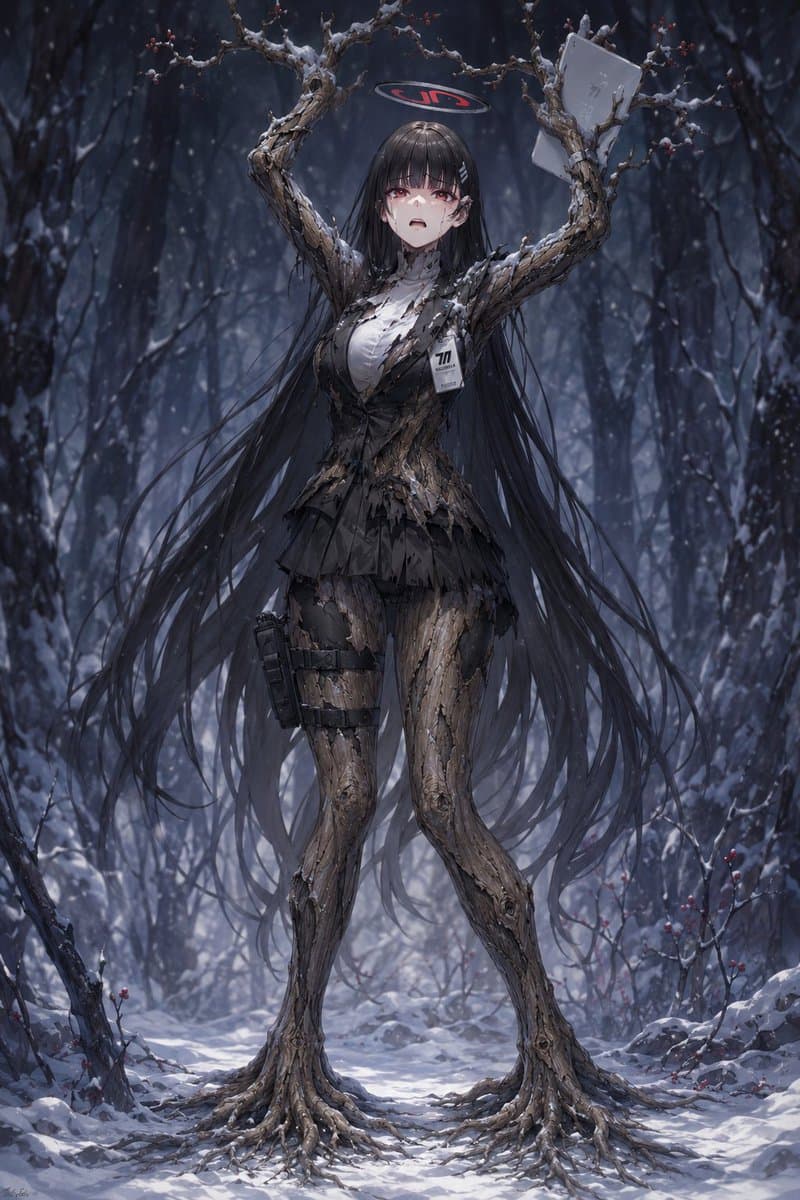 雪林树女孩 preview image 1