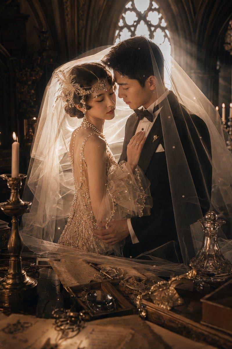 Gatsby Style Art Deco Wedding Photos preview image 2