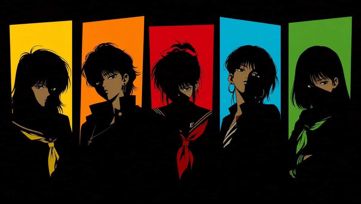 五个 1980 年代不良动漫女孩 preview image 1