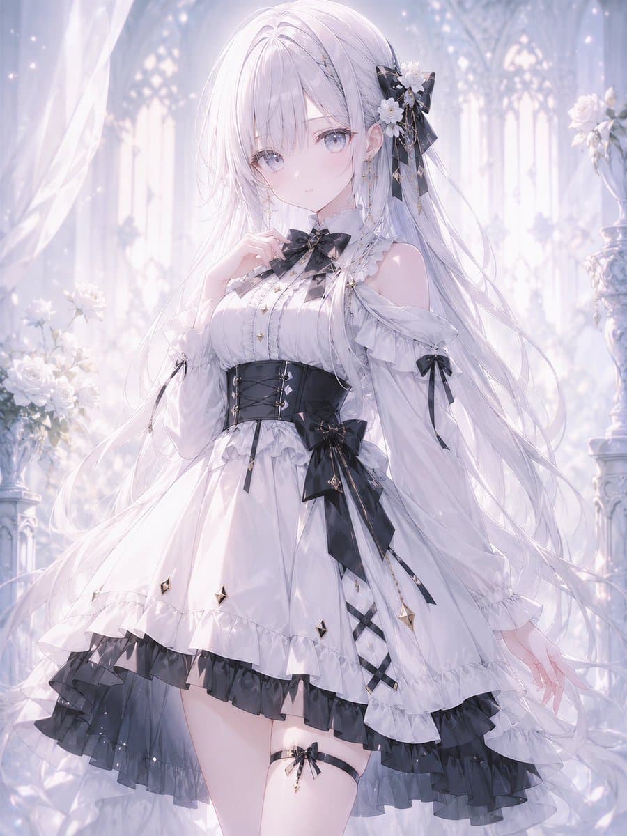 空灵的哥特式洛丽塔大教堂肖像 preview image 1