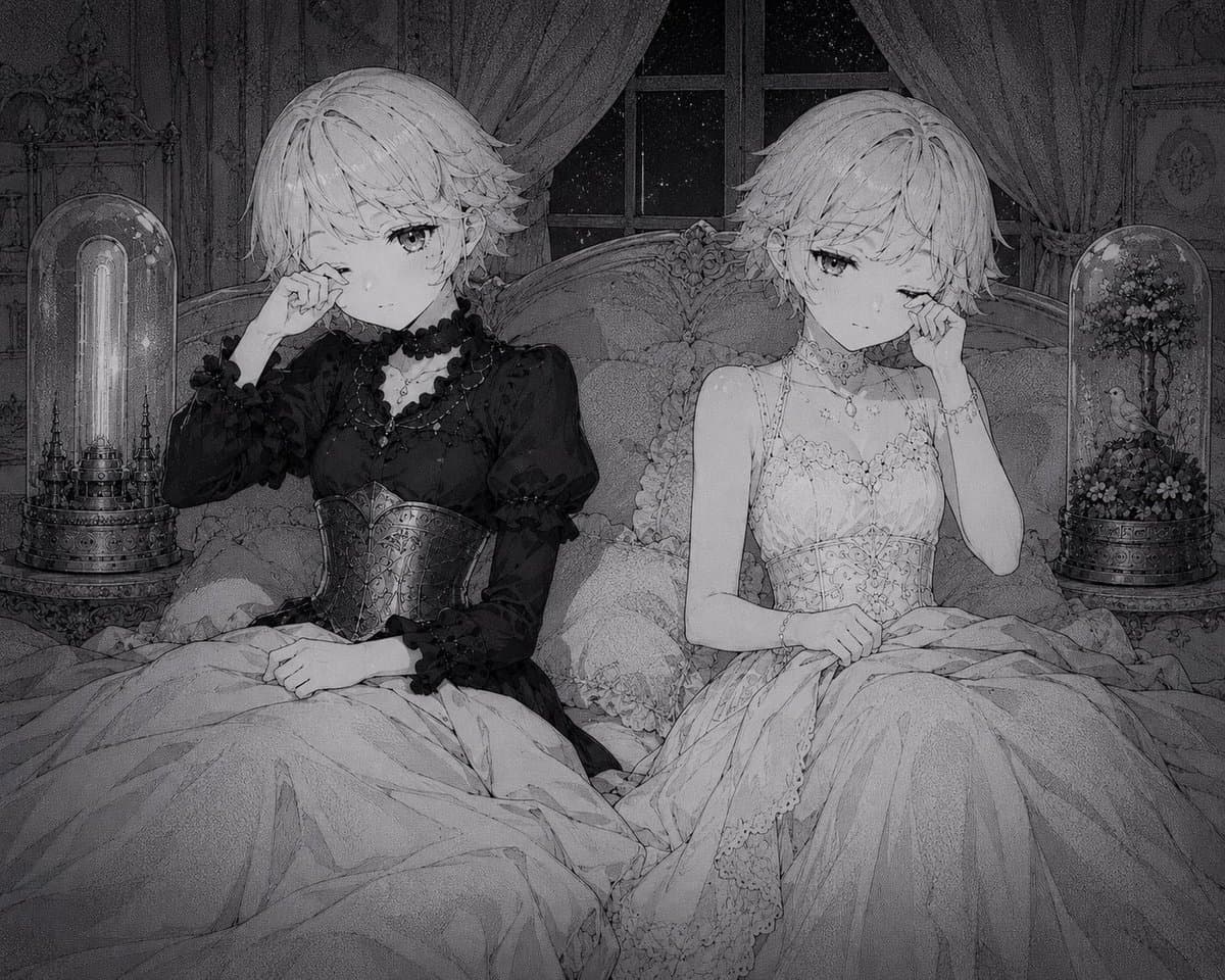 哥特式双卧室漫画 preview image 1